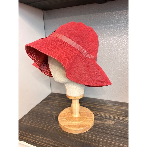 Kangol Siren Sweetcorn Textured Wide Brim Floppy Bucket Hat Bow Logo main image 4